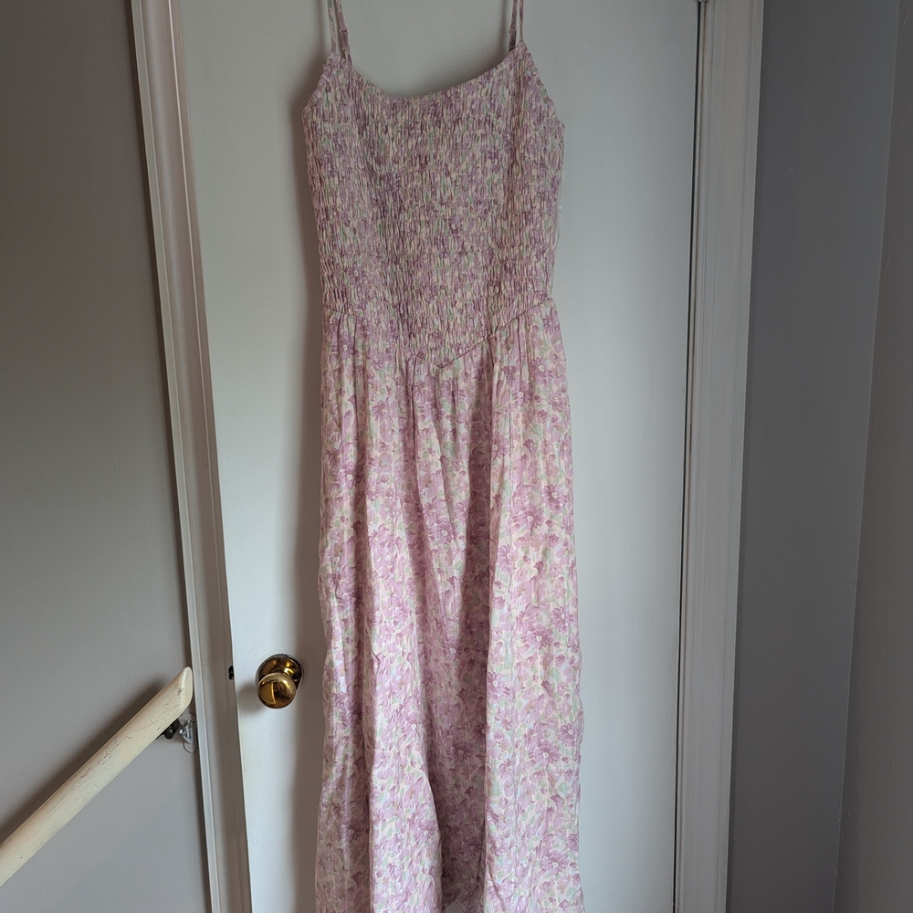 American Eagle Outfitters Lavender Smocked Dress